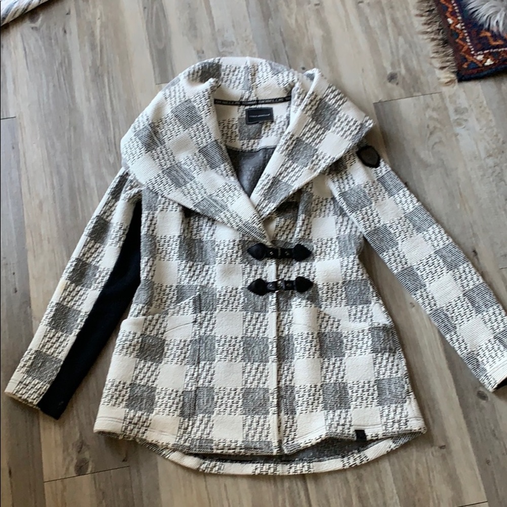 Tonia debellis hooded sweater coat
